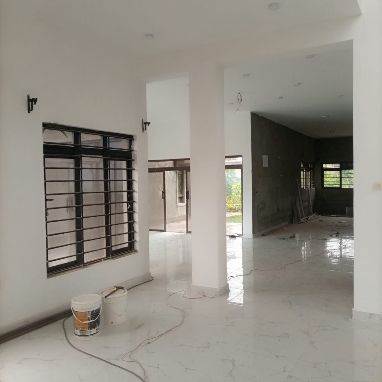 Open plan room