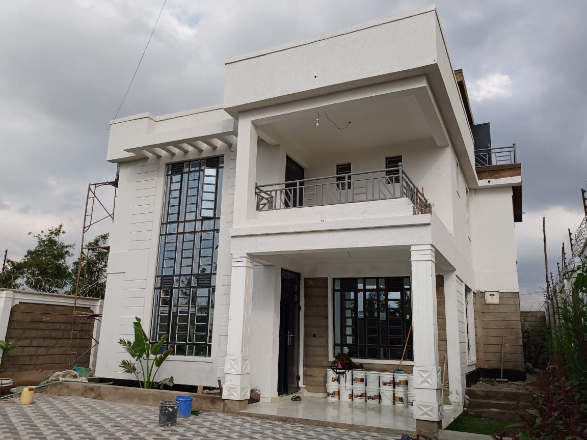 Grand villa with columned portico